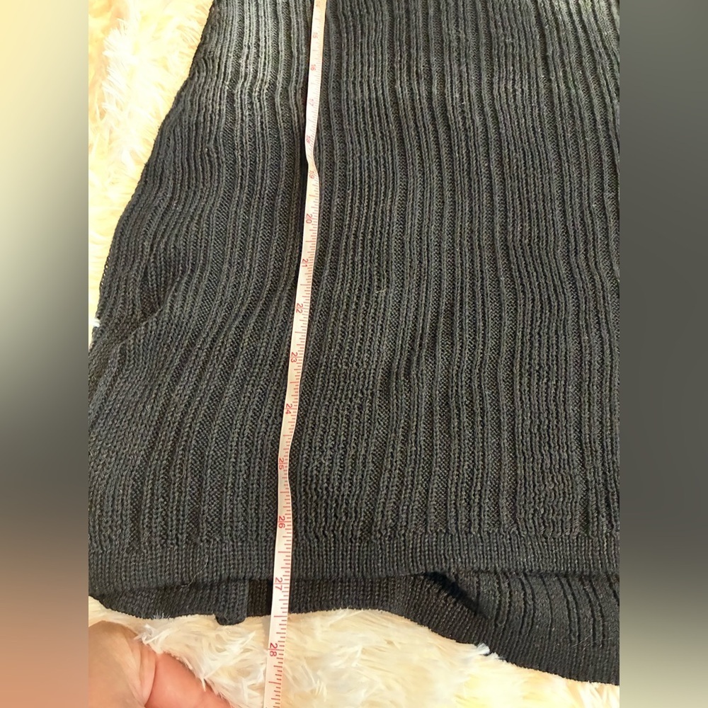 TiNiBiKiNi Black Ribbed Knit Cover-Up Tank Dress — XL - Picture 3 of 4